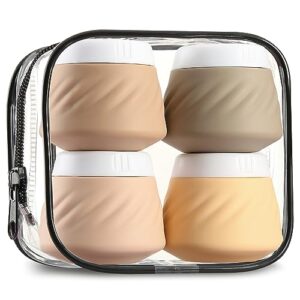 Gemice Travel Containers for Toiletries, Silicone …