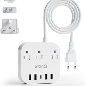 European Plug Adapter, Unidapt US to UK Europe Pow…