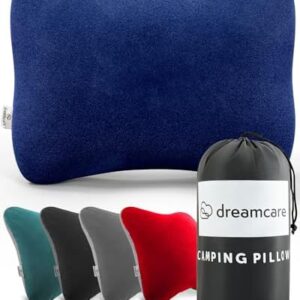 DREAMCARE Camping Pillow, Memory Foam Travel Pillo…