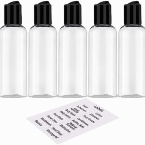 5 Pack 3.4 oz Travel Bottles for Toiletries TSA Ap…