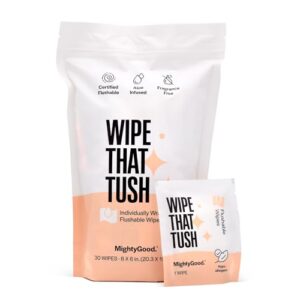 Wipe That Tush On-The-Go Flushable Wet Wipes – 1 P…