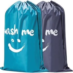 HOMEST 2 Pack XL Wash Me Travel Laundry Bag, Dirty…