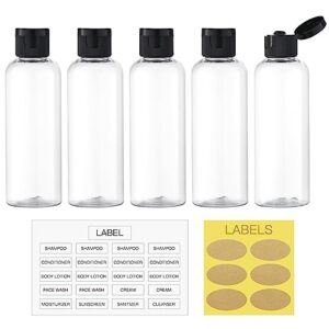 LISAPACK 3.4 oz Travel Bottles for Toiletries, 5pc…