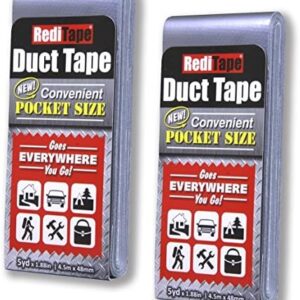 Travel Size Silver Duct Tape 2-Pack – Pocket Size …