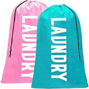 Fiodrmy 2 Pack XL Laundry Bag, Machine Washable Di…